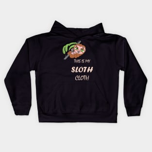 Funny Cute Lazy Hanging Sloth Cloth Kids Hoodie